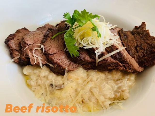 Beef risotto
