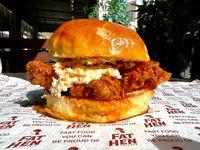 Бургер Нашвилле халуун соустай тахианы махан бүргер Сет / Nashville Hot chicken burger Set