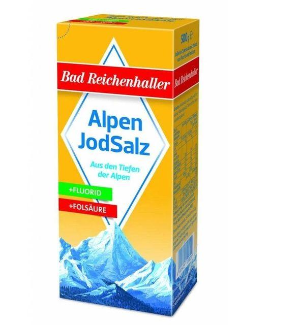 Bad Reichenhaller альпын нурууны йоджуулсан, фтор, фолийн хүчилтэй давс
