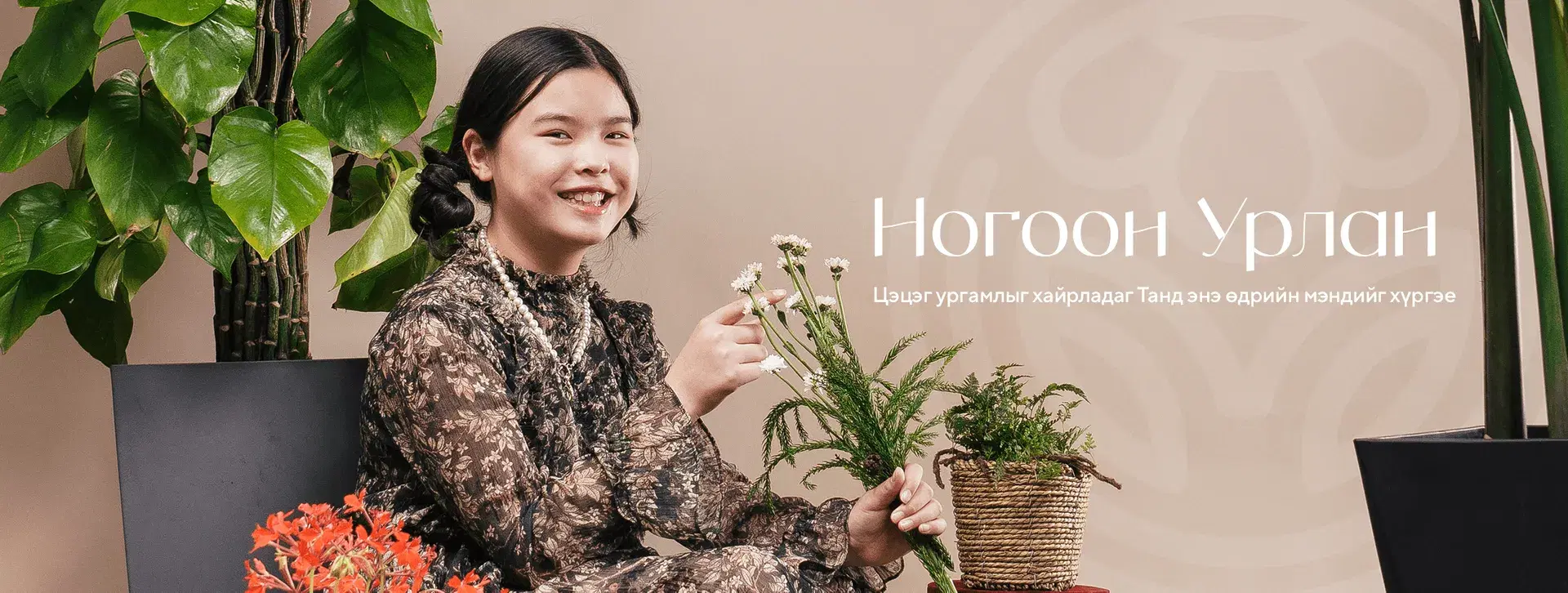 Ойм Ногоон Урлан background