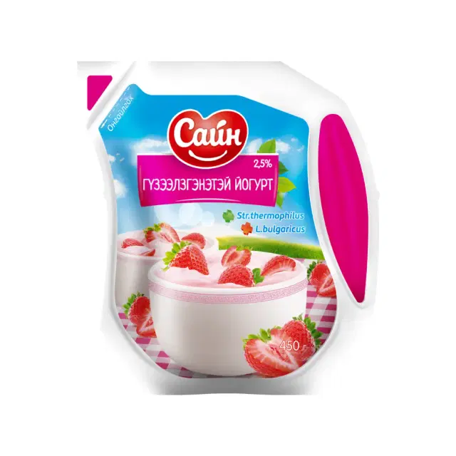 Сайн Гүзээлзгэнэтэй йогурт