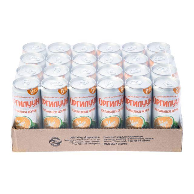 Orgiluun Calamansi zero can 0.33 L