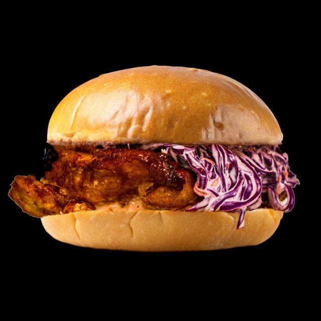 BBQ chicken burger