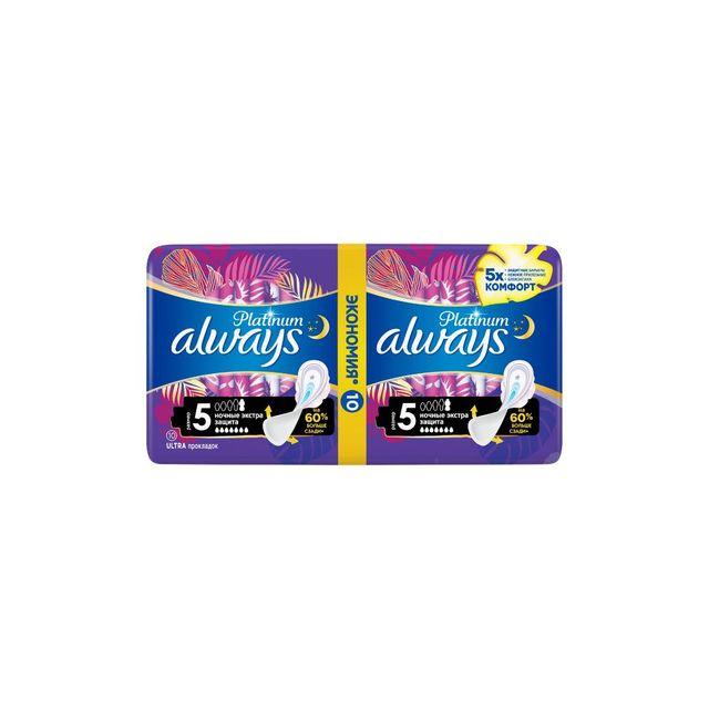 Always Platinum Secure Night Duo 10pcs x 12