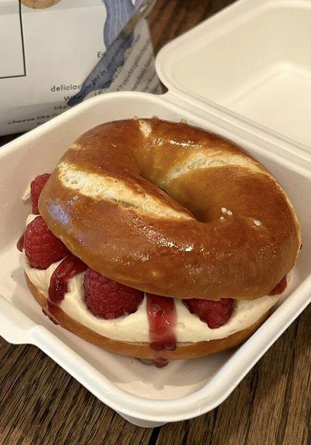 Raspberry Bagel