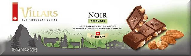  Villars Chocolate Dark Choco w Almonds 