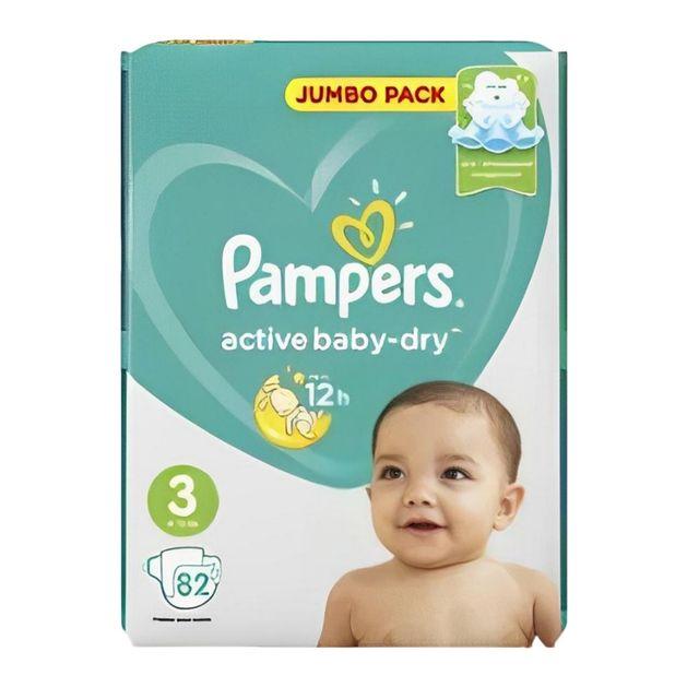 Pampers Active baby S3 82pc JP new
