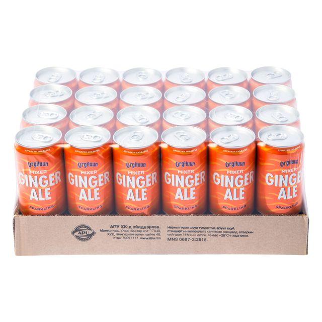 Orgiluun GInger Ale can 0.33 L
