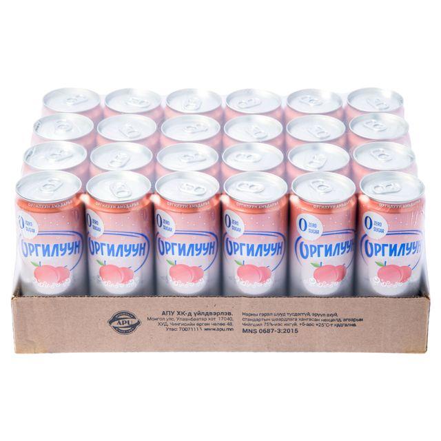 Orgiluun Peach zero can 0.33 L
