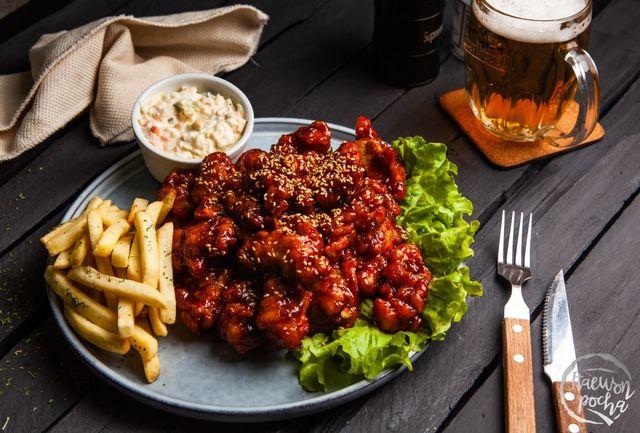 Чихэрлэг халуун ногоотой тахиа