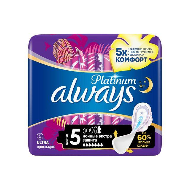 Always Platinum Secure Night Single 5pcs x 18