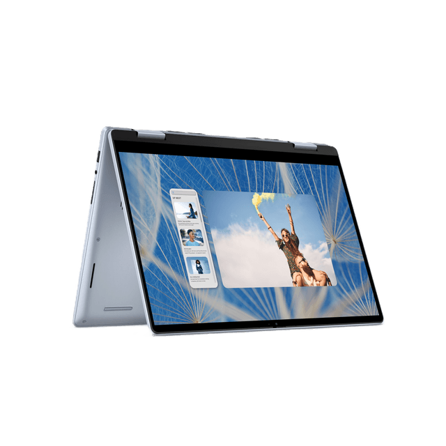 Dell Inspiron 14 7440 Ice Blue 2-in-1,Intel Core 5 120U, 14.0-inch FHD+ 1920 x 1200px, Touch , 8GB:1x8GB DDR5, 512GB M.2 PCIe NVMe SSD, Backlit Keyboard, Fingerprint reader, 65 W AC Adapter, 4 Cell 54WHr, Windows 11 Home, Office H&S