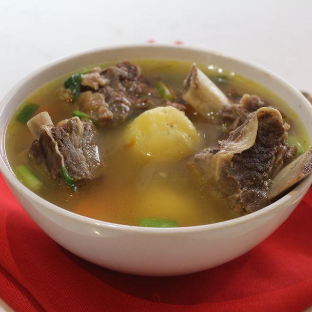 Beef ribs soup